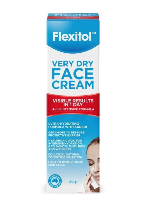كريم للوجه من Flexitol مرطب ومغذي لحماية البشرة