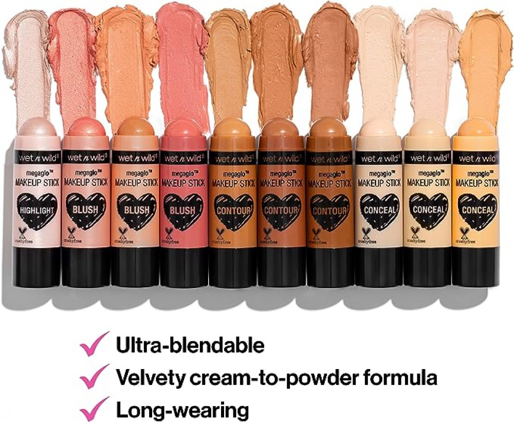 عصا مكياج من Wet n Wild ميغاجلو للتحديد والتوهج 11 أونصة 31 جم