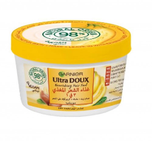 غارنييه ألترا دو غذاء الشعر المغذي 3 في 1 بالموز و...