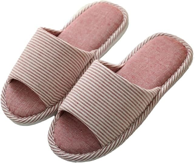 شبشب منزلي من الكتان مفتوح عند الاصابع للنساء من فيدسايد أزرق 4344