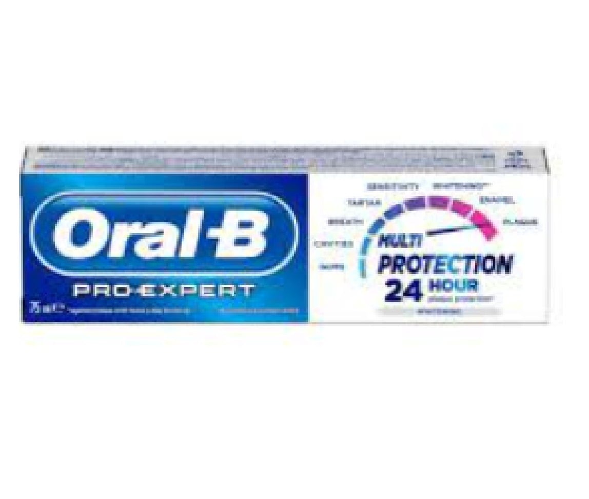 معجون أسنان يومي من OralB بالفلورايد لبياض صحي 75 مل