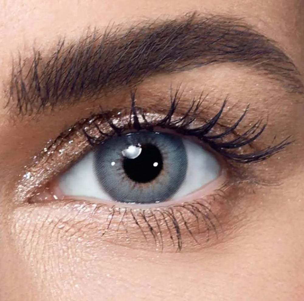 عدسات لاصقة يومية من انستازيا رمادي-أزرق بتقنية HEMA 1 زوج