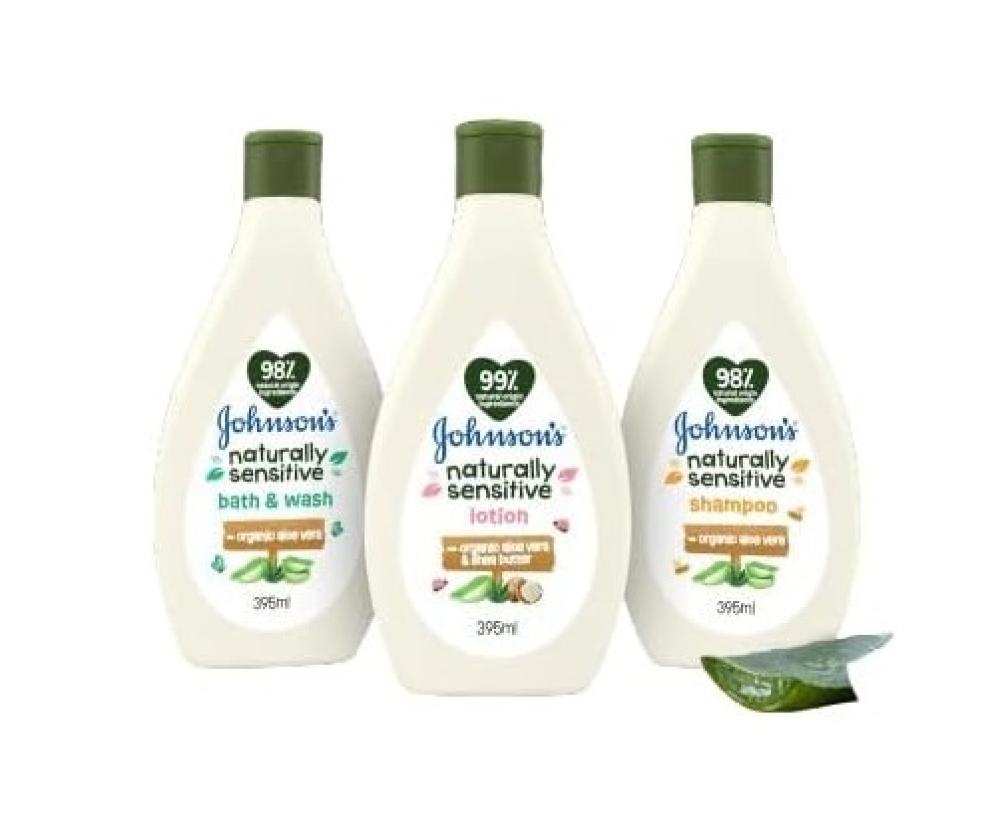 مجموعة عناية للأطفال من Johnsons Baby بشامبو ولوسيون 395 مل