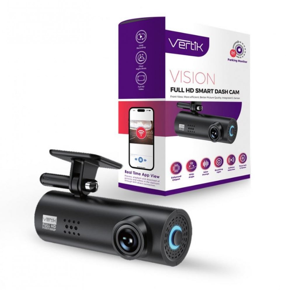 داش كام من فيرتك للسيارة مع محول طاقة VK-7128