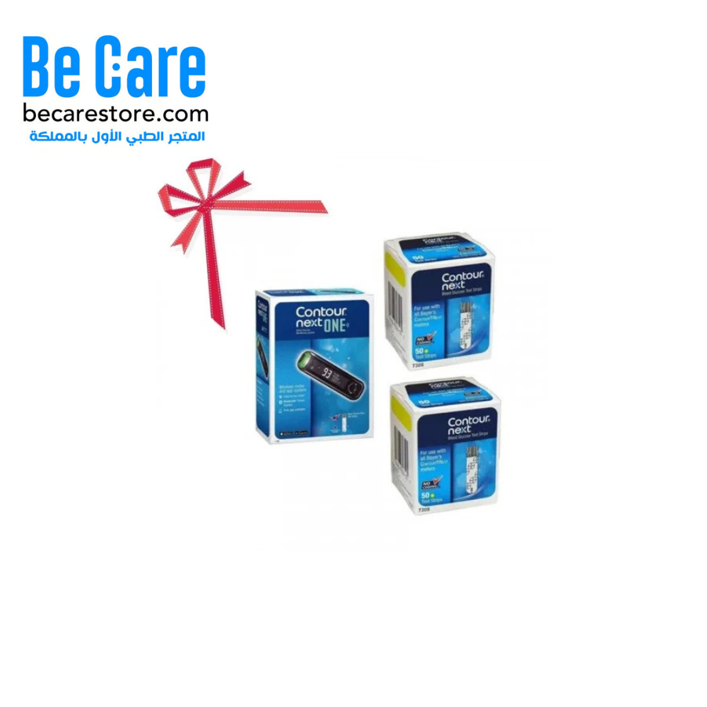 جهاز قياس نسبة السكر في الدم من باير كونتور نكست وان مع علبتين شرائط – دقة تكنولوجيا ألمانية في متناول يدك