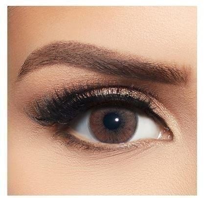 عدسات لاصقة ملونة من لايالا بلون بني عبوة قطعتين استبدال كل 3 أشهر