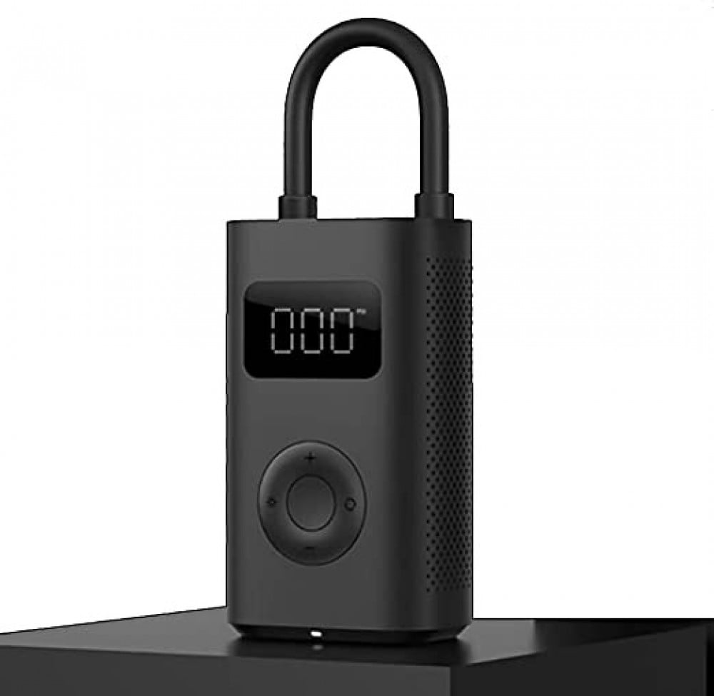 مضخة نفخ كهربائية ذكية بتصميم محمول للكشف عن الهواء في الاطارات من شاومي - 124 × 71 × 45.3 ملم، رمادي