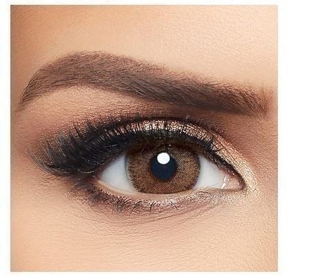 عدسات لاصقة من Laiyla ملونة بلون بني شوكولاتة عبوة 2 قطعة