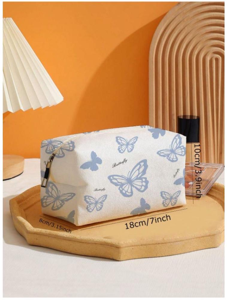 حقيبة مكياج بطبعة فراشة مقاس 18810 سم