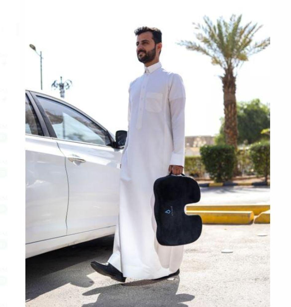 وسادة مقعد من iTom بميموري فوم لدعم أسفل الظهر 43x36x5 سم