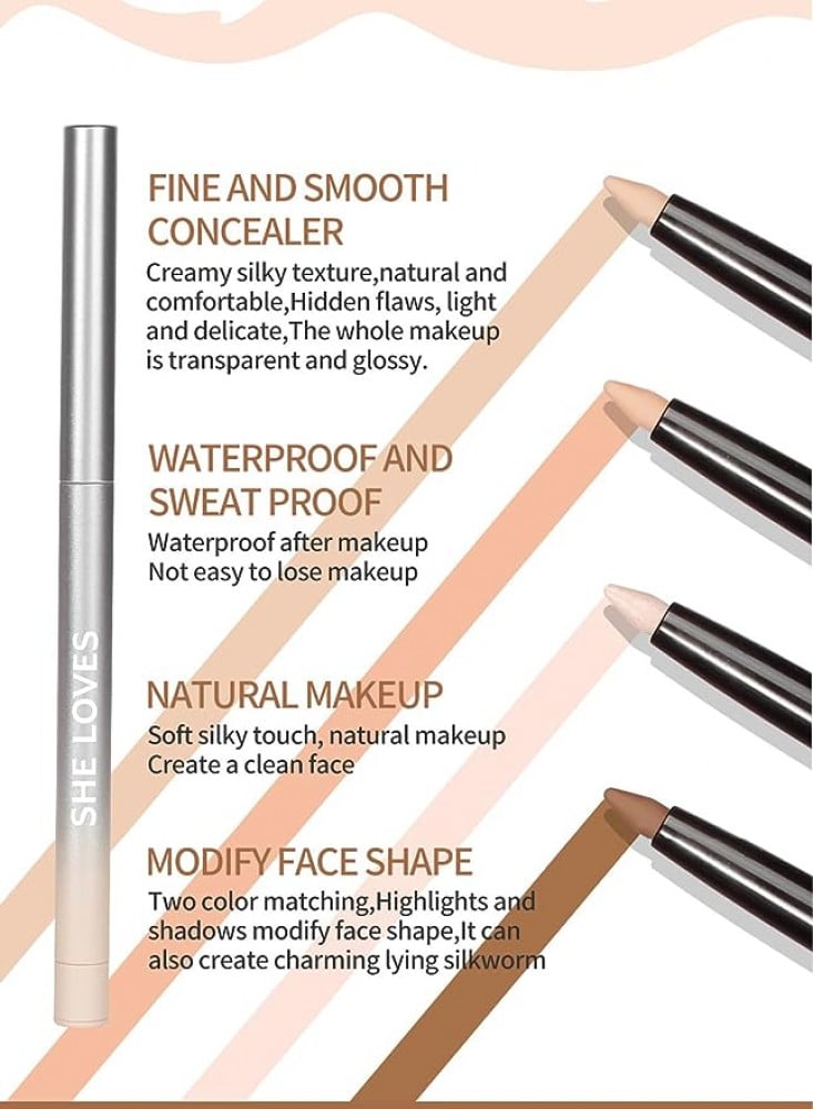 قلم كونسيلر طبيعي مقاوم للماء من SHE LOVES لتغطية 06 جم