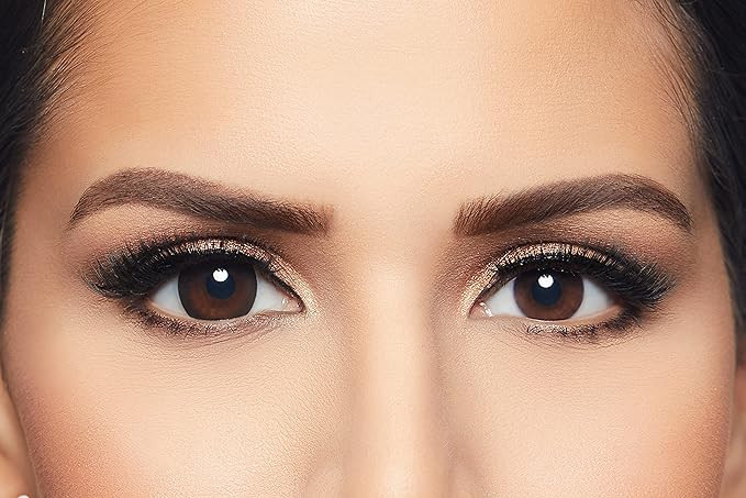 عدسات لاصقة يومية من Leila بلون براون بحماية UV 10 قطع