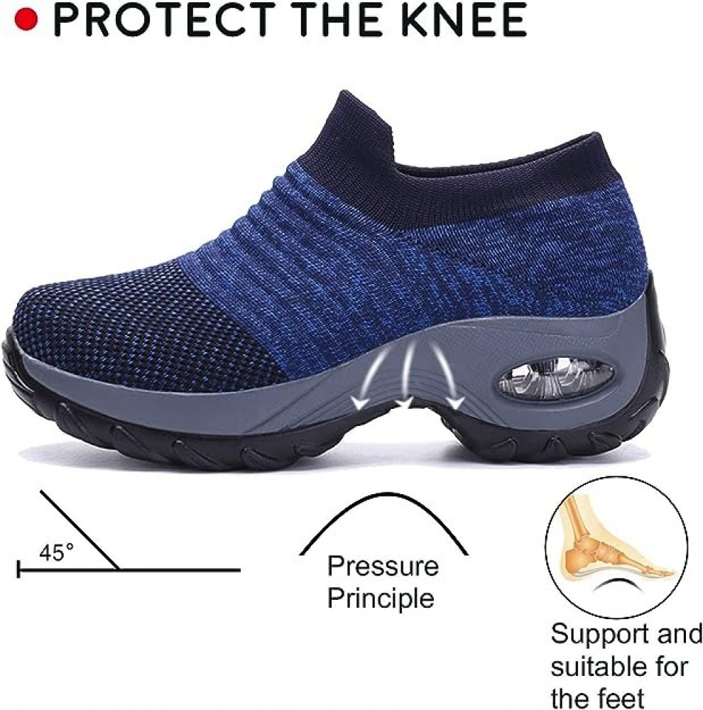 سيكت حذاء جري رياضي عصري للنساء للتنس والرياضة والمشي واللياقة البدنية سهل الارتداء وخفيف الوزن