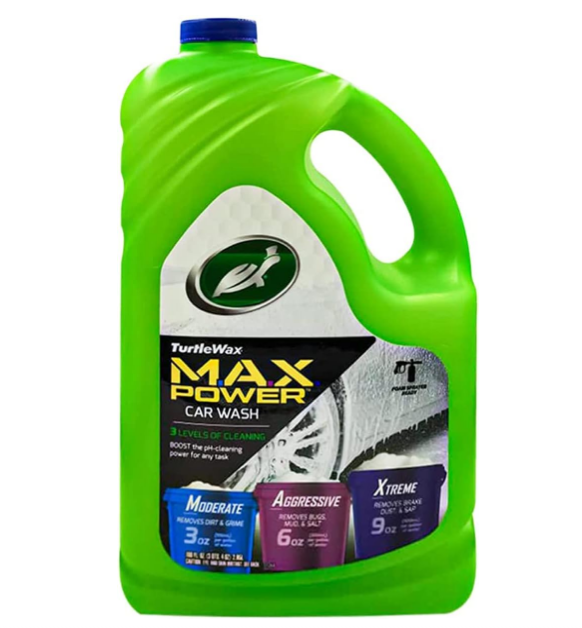 شامبو غسيل السيارات من Turtle Wax ماكس باور للتنظيف 295 لتر