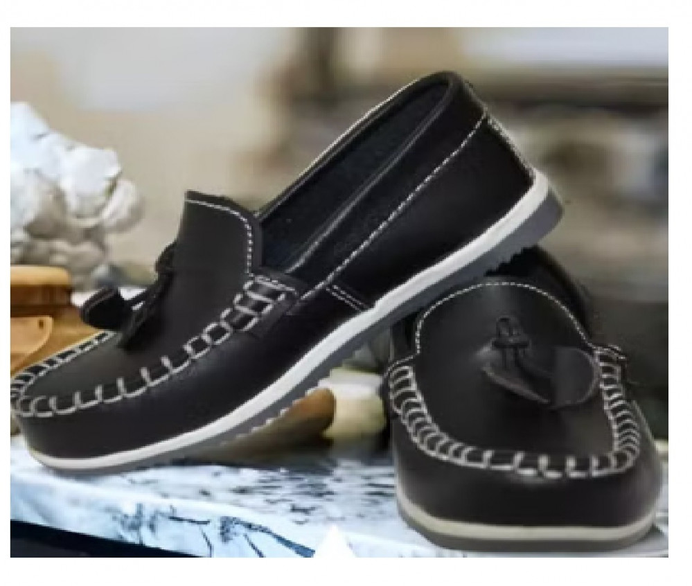 حذاء أطفال MLR جلد بقري طبيعي مهوي نعل PVC Pure خياطة يدوية MLR-SH015