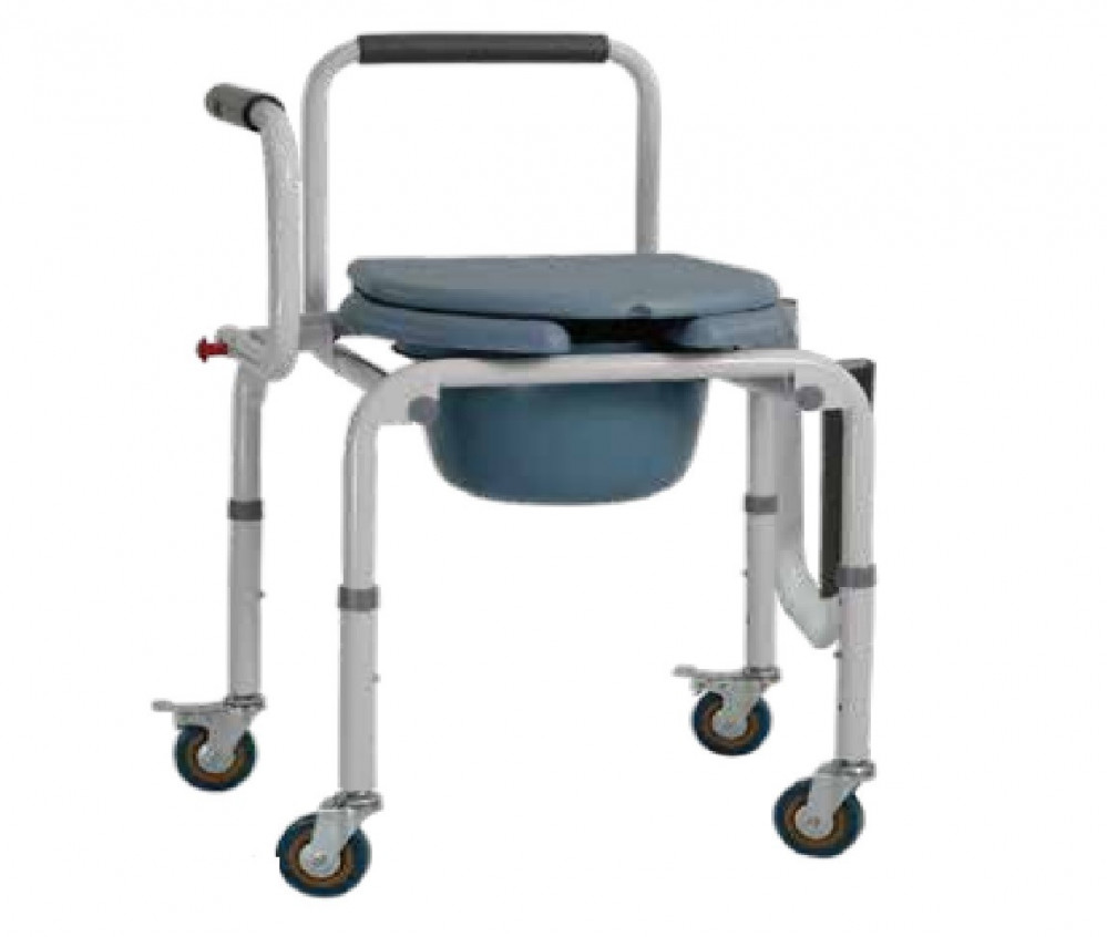 ذراع إسقاط وكاسيت عجلات كرسي الحمام Rite Care قابل للإزالةذراع إسقاط وكاسيت عجلات كرسي الحمام Rite Care قابل للإزالة