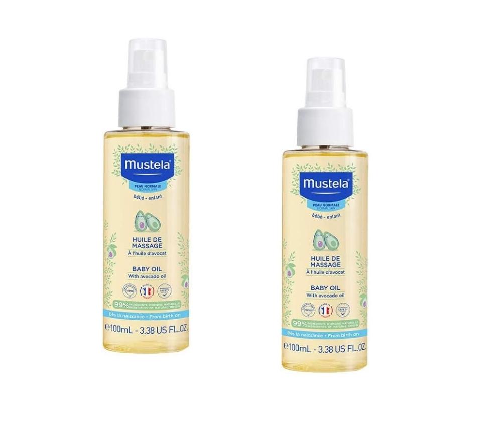 زيت تدليك للأطفال من Mustela موستيلا مرطب ومغذي 100 مل