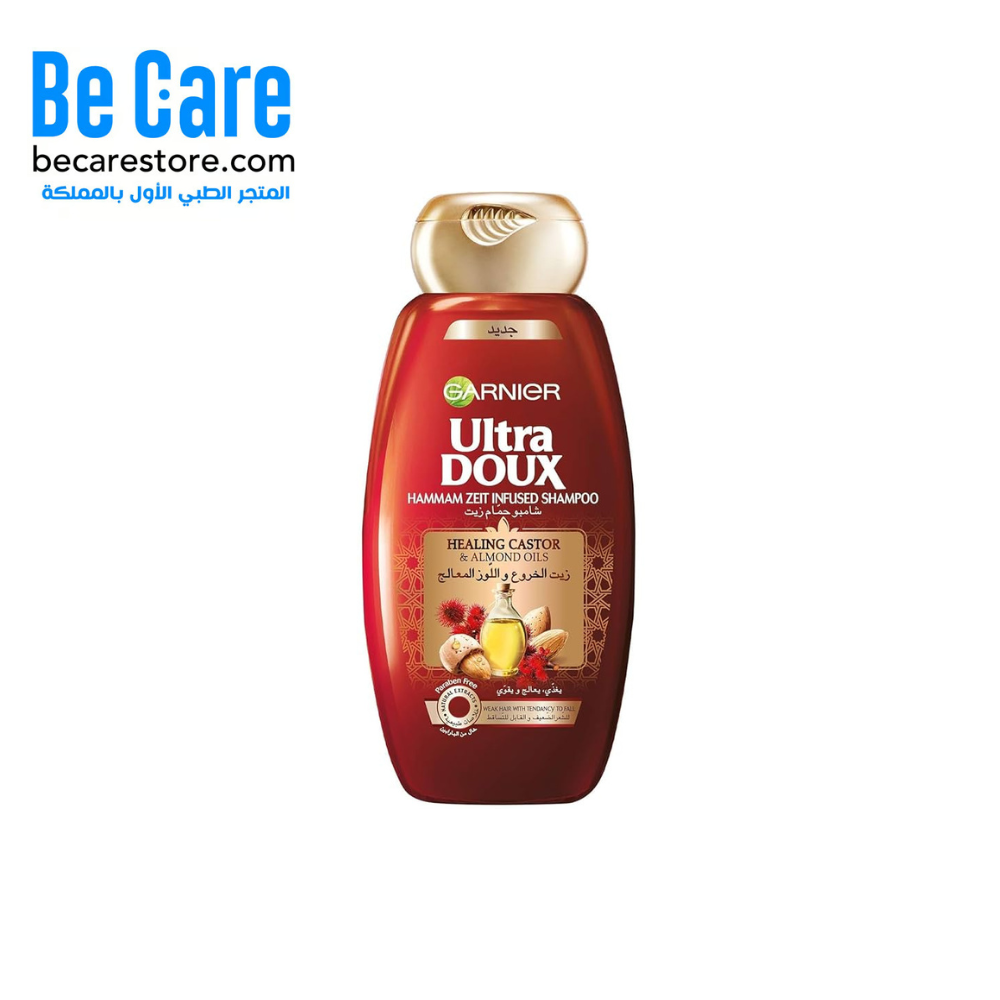 شامبو غارنييه الترا دو بزيت الخروع واللوز المعالج 200 مل