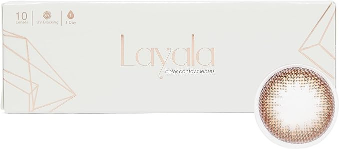 عدسات لاصقة من لايالا كونتور بلون بني دازل 10 قطع يومية
