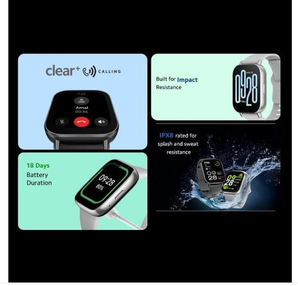 ساعة ذكية شامي ريدمي واتش 5 أكتيف BHR8790GL - فضي