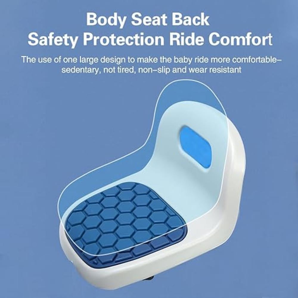 دراجة ثلاثية العجلات من DMG Tech بمسند ظهر وحزام أمان 66×41×60 سم