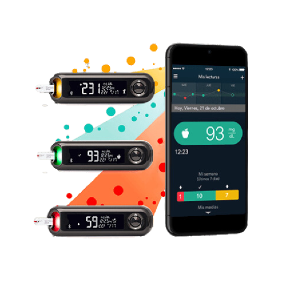 جهاز قياس السكر Ascensia رقمي بشاشة عرض ودقة للاستخدام المنزلي