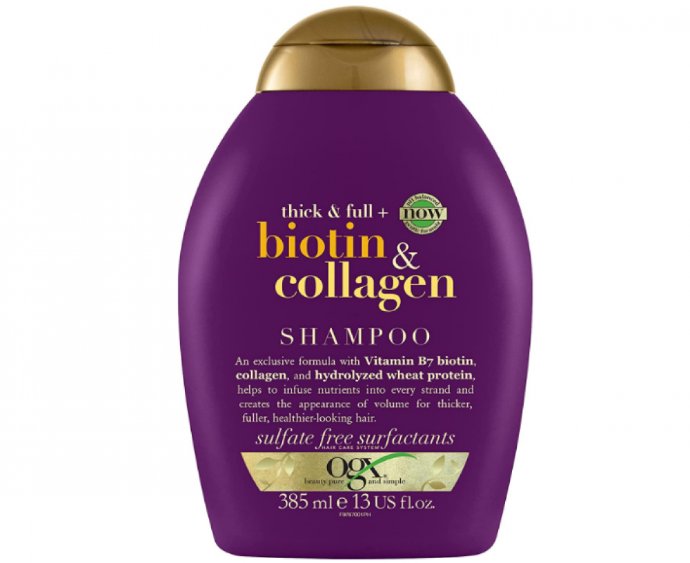 شامبو سميك وممتلئ من OGX بيوتين وكولاجين 385 مل