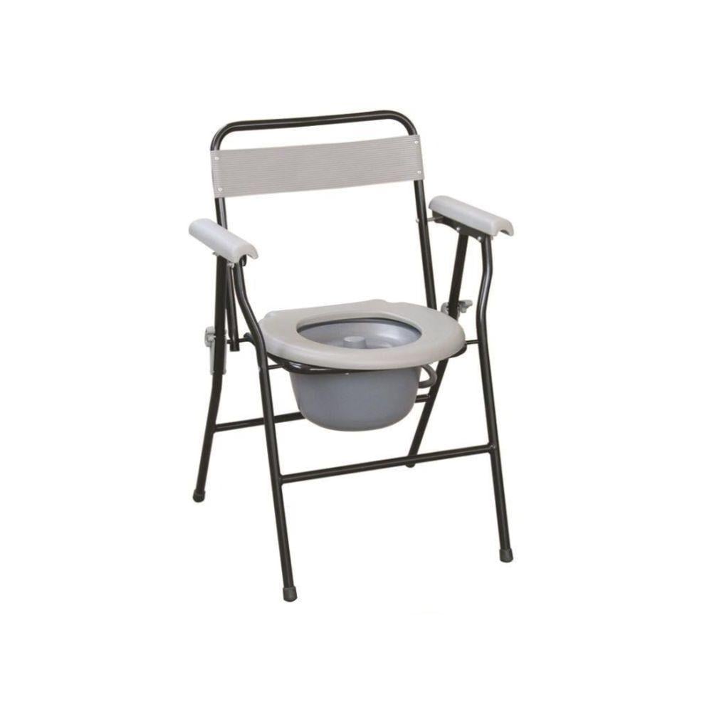 كرسي طبي حمام بمسند ظهر وجوانب اسود ky899