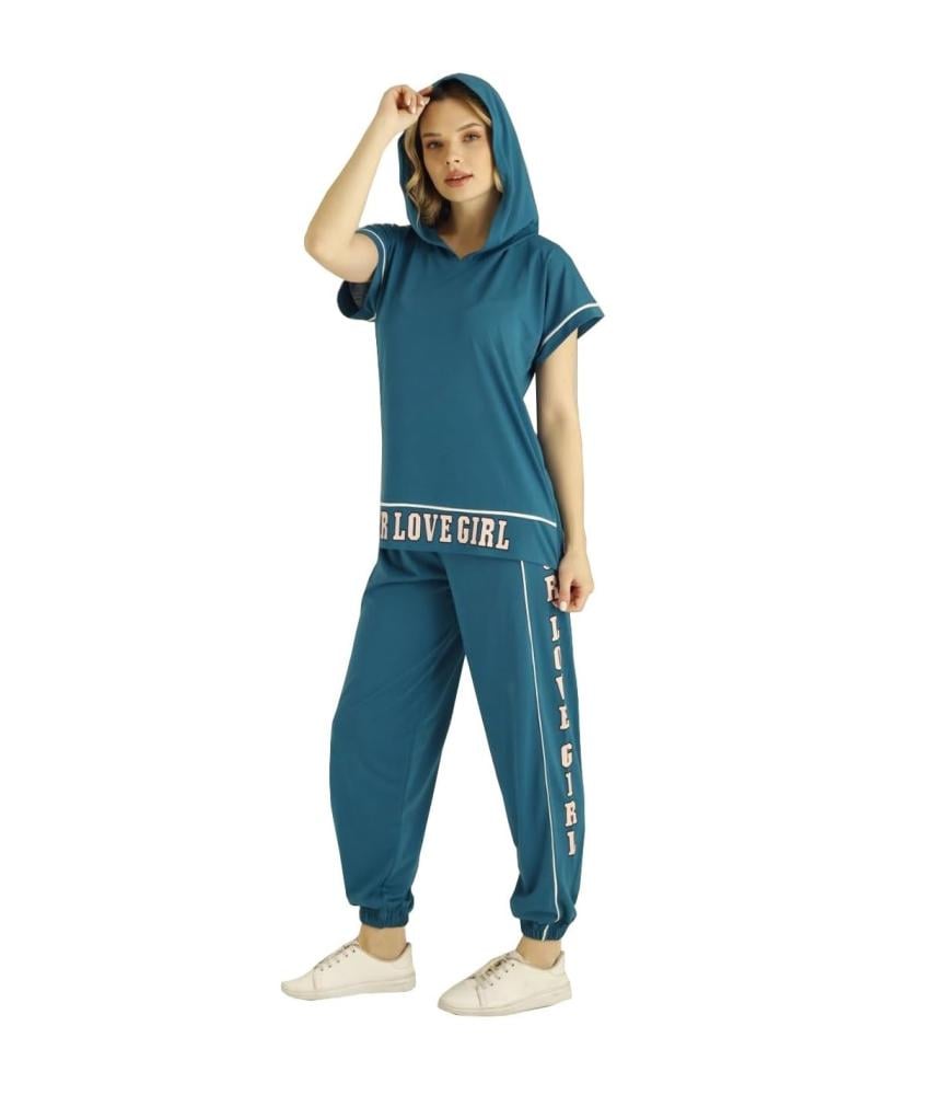 طقم ملابس رياضية من بلوزة وبنطال من القطن التركي بدلة للنساء من بويراز