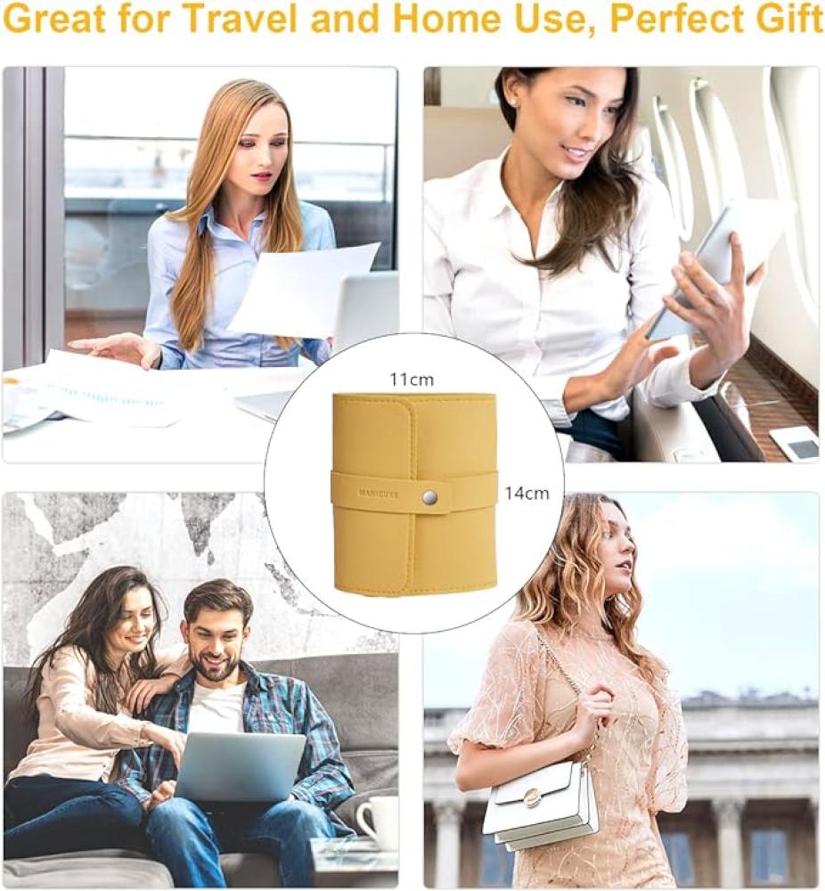 مجموعة عناية بالأظافر من B Care ستانلس ستيل 16 قطعة بحافظة جلدية 11x14 سم