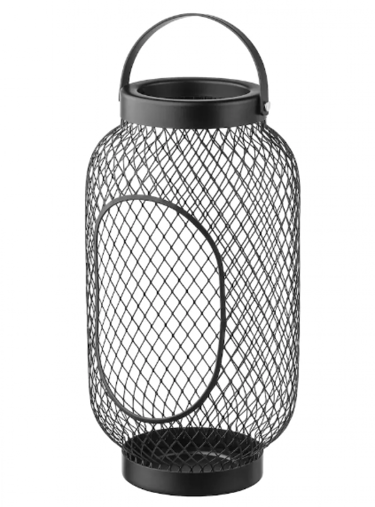 حامل شمعة أسود 36 سم