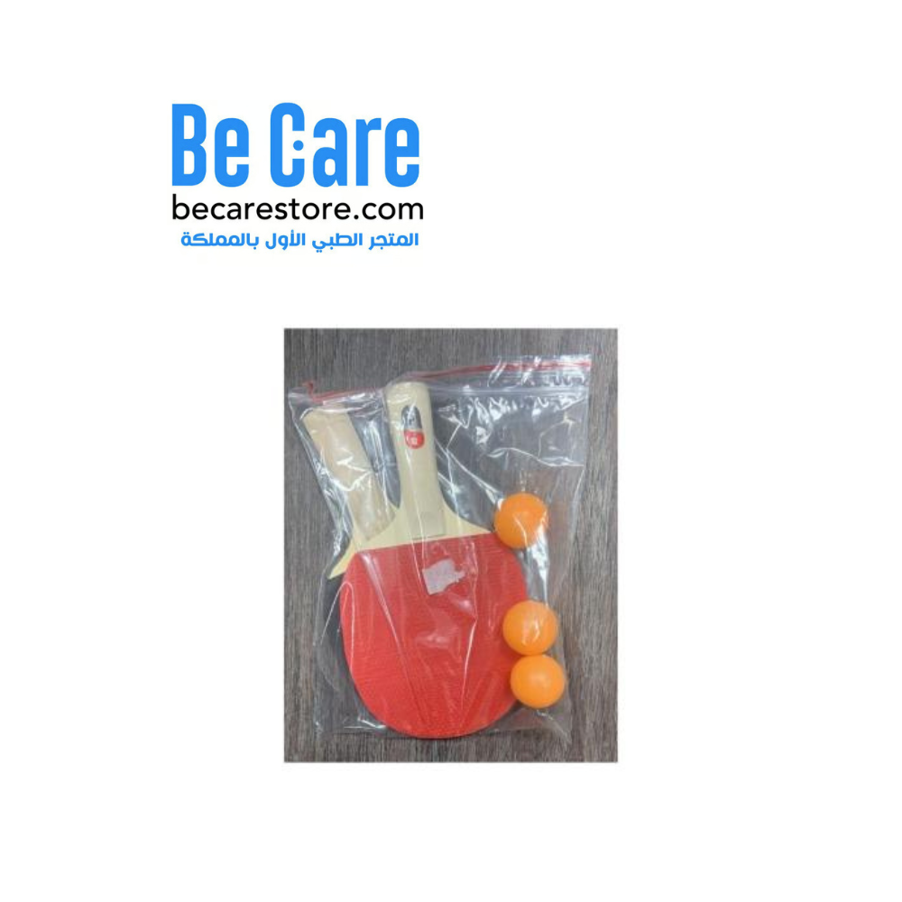 طقم تنس الطاولة المكون من مضربين و3 كرات | بي كير