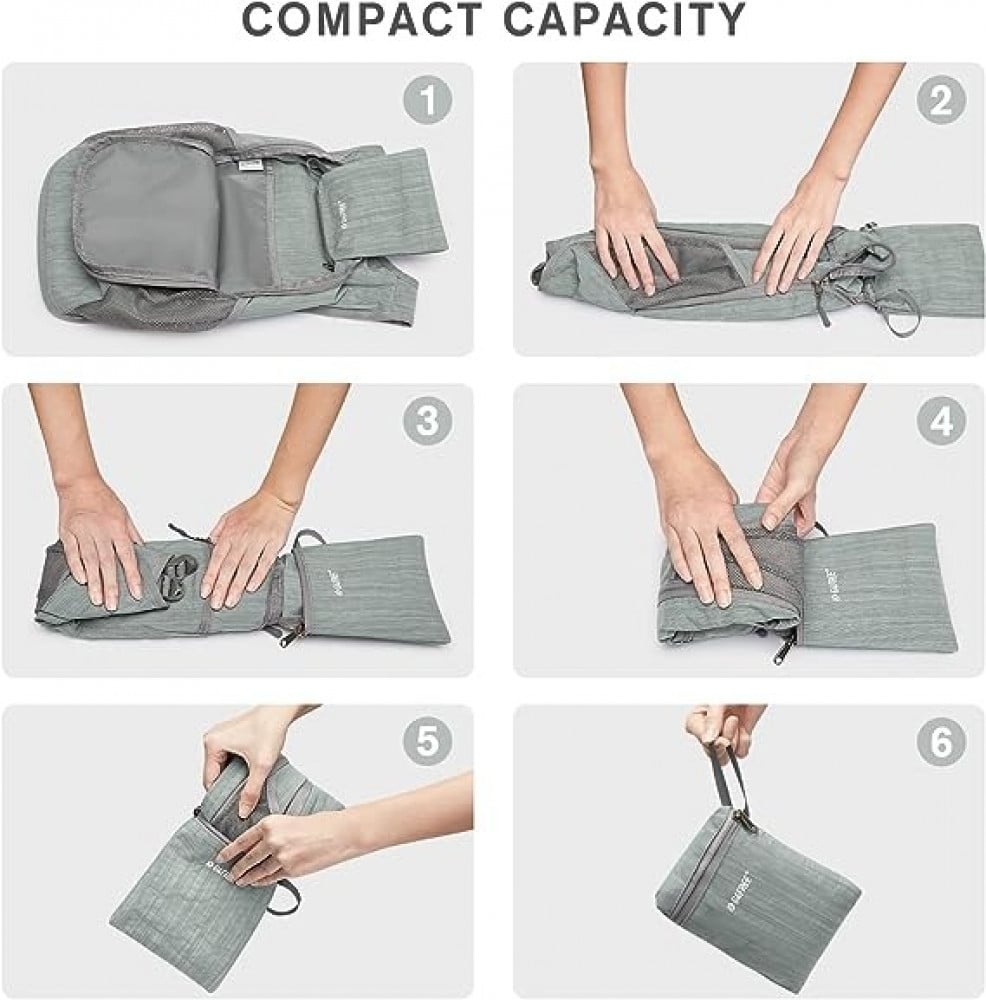 جي 4 فري شنطة ظهر خفيفة الوزن وقابلة للطي للسفر والانشطة الخارجية والمشي لمسافات طويلة 10 لتر/15 لتر