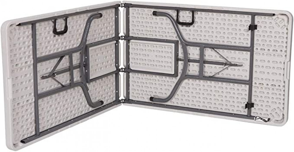 طاولة سينتر فولد قابلة للطي من كلاس، قياس 6 قدم، لون ابيض - CLDNBM09