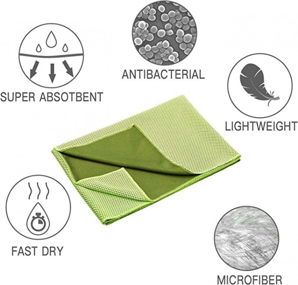 منشفة تبريد مايكروفايبر رياضية قابلة لإعادة الاستخدام 35×12 إنش