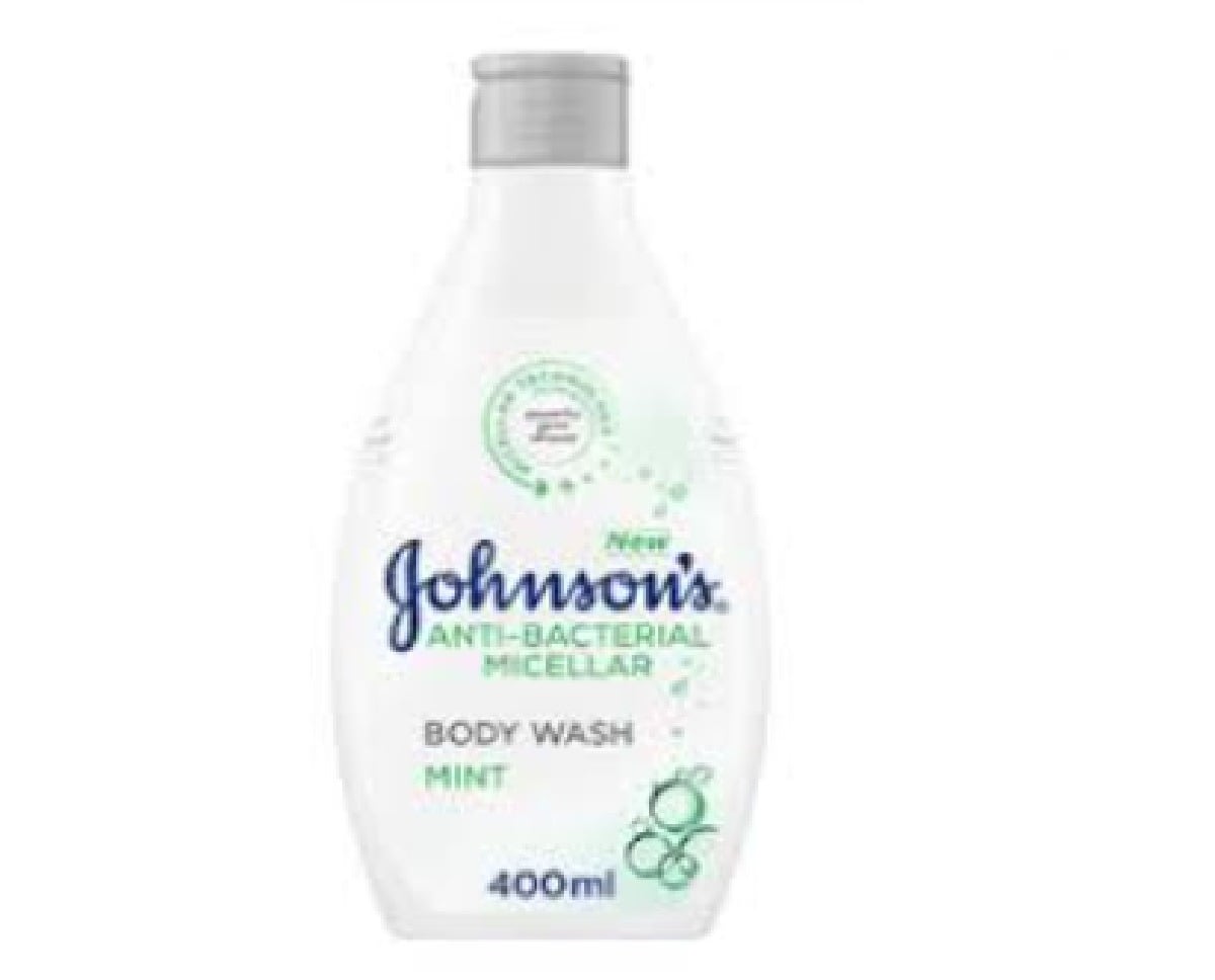 غسول الجسم من Johnsons مضاد للبكتيريا برائحة النعناع 400 ملغسول الجسم من Johnsons مضاد للبكتيريا برائحة النعناع 400 مل