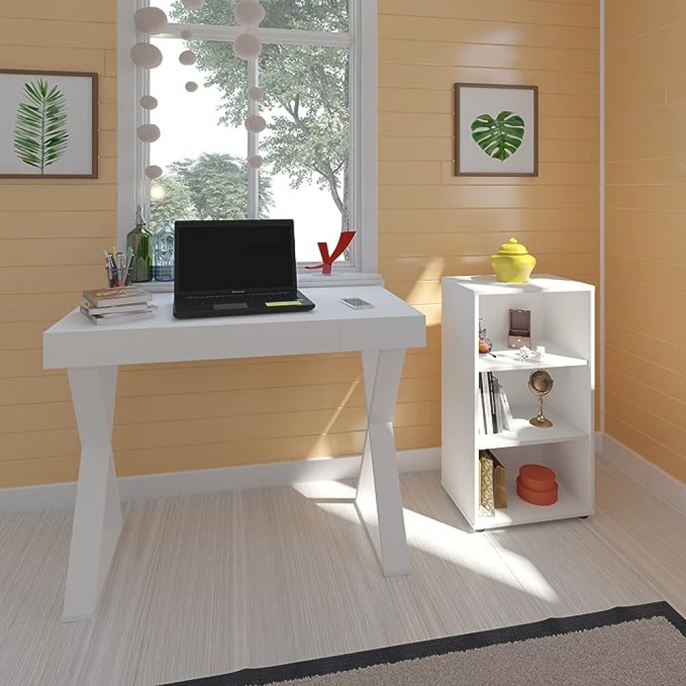 خزانة للكتب 450X812 من ارتاني كلين، باللون الابيض - ارتفاع 81,2 سم × عرض 45 سم × عمق 30 سم