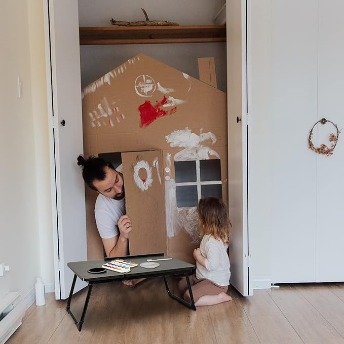 فينيسين مكتب لابتوب للاريكة والسرير، مكتب لاب توب محمول للمكتب، مكتب لابتوب صغير قابل للتعديل، طاولة سرير قابلة للطي للابتوب والكتابة، طاولة سرير مع حامل اكواب