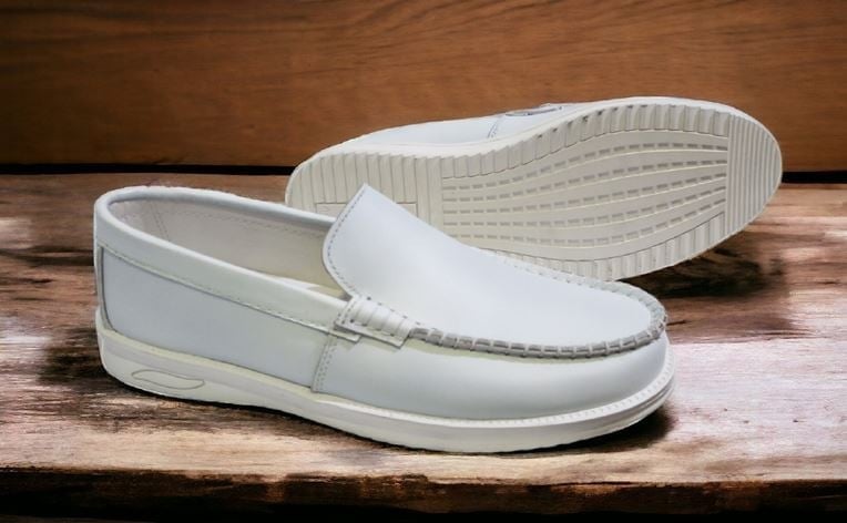 حذاء رجالي طبي MLR جلد طبيعي نعل ممتص للصدمات مقاس 45