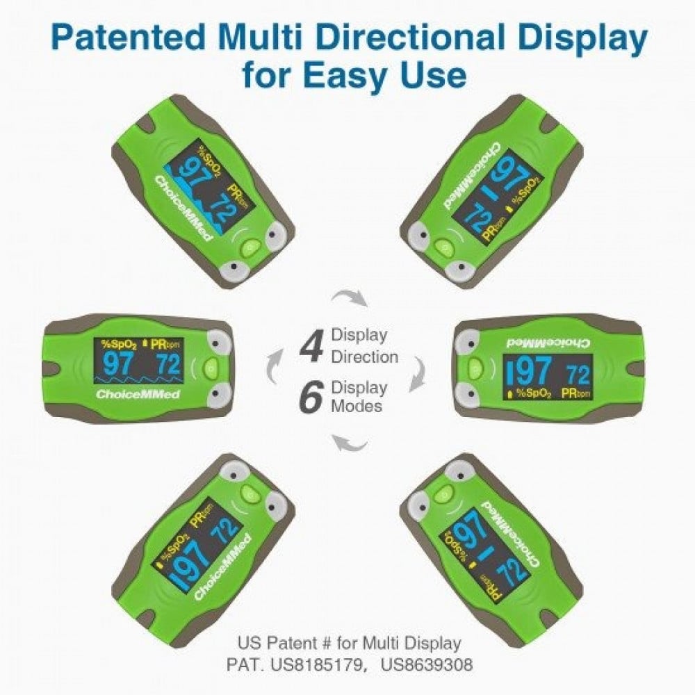 جهاز قياس الأكسجين للأطفال CH | مناسب للمستشفيات والمنازل وسهل الاستخدام