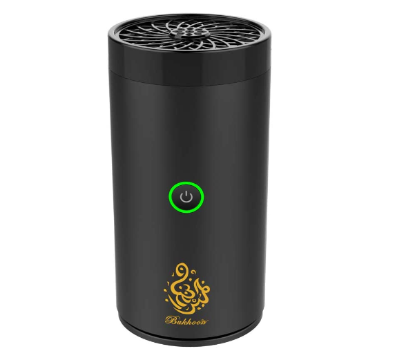 مبخرة كهربائية صغيرة محمولة شحن USB TypeC اسود