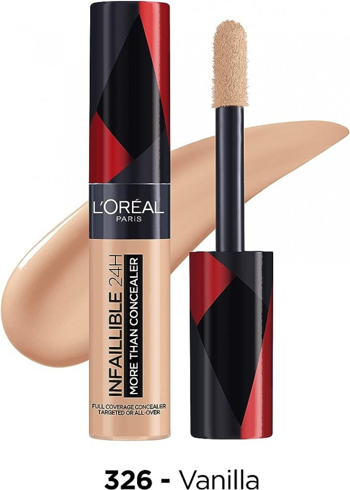 كونسيلر من LOreal Paris بتغطية كاملة ولمسة نهائية طبيعية 68 مل