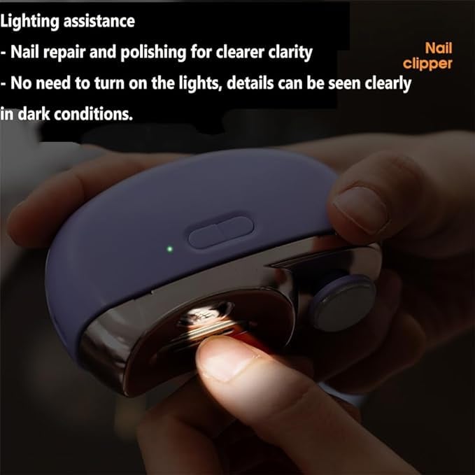 قصافة أظافر كهربائية جنيريك بشفرات تنجستن وصندوق جمع الغبار لجميع الأعمار