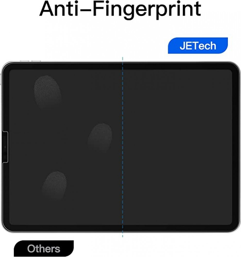 واقي شاشة مضاد للتوهج يمكن الكتابة عليه مثل الورق مصنوع من ورق بي اي تي مطفي اللمعة متوافق مع ايباد اير 4 10.9 انش (الجيل الرابع)، ايباد برو 11 انش (موديل 2020 و2018) من جي اي تيك