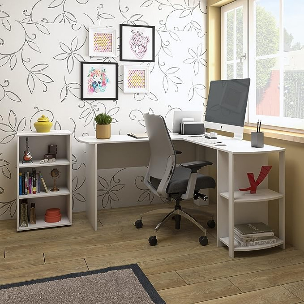 خزانة للكتب 450X812 من ارتاني كلين، باللون الابيض - ارتفاع 81,2 سم × عرض 45 سم × عمق 30 سم