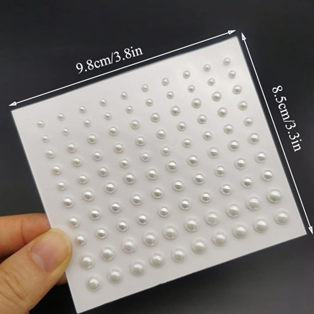 ملصقات تزيين الوجه أحجار كريستالية ذاتية اللصق 3 ورقات