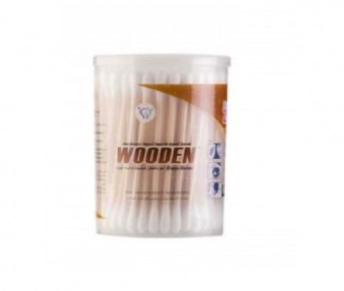 بيبى زون قطن أذان 100عود خشبي Wooden