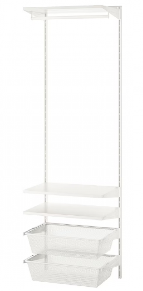 تشكيلة دولاب ملابس أبيض 62x40x201 سم