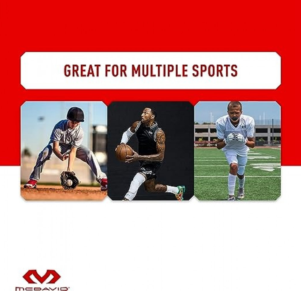 حزام جوك داعم رياضي ماكديفيد مع جيب شبكي قابل للتمدد عبوة 2