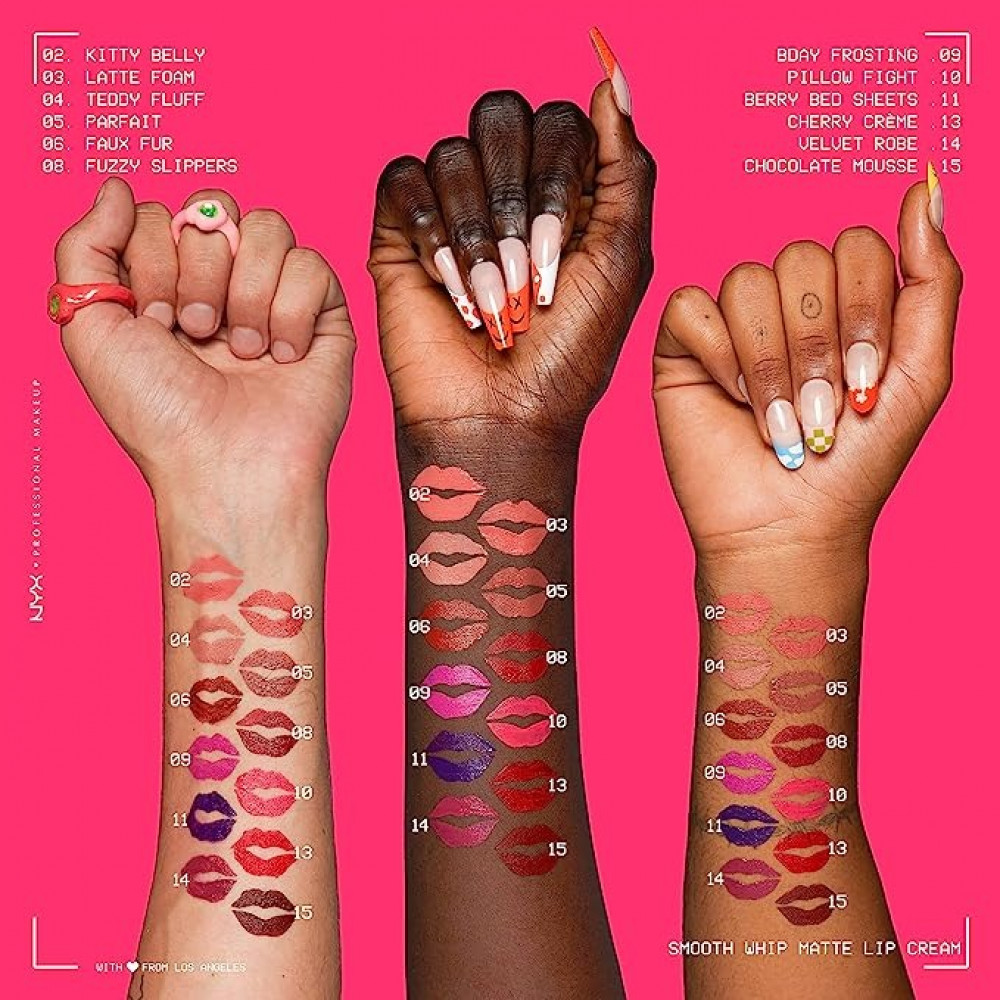 كريم شفاه سموذ ويب مات من NYX ان واي اكس بلون تيدي فلاف 4 مل